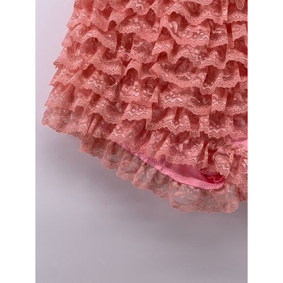 SUGAR THRILLZ Women's Pink Lace Ruffle Bloomers SZ M - Picture 7 of 10